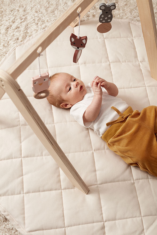 Baby gym figures wood
