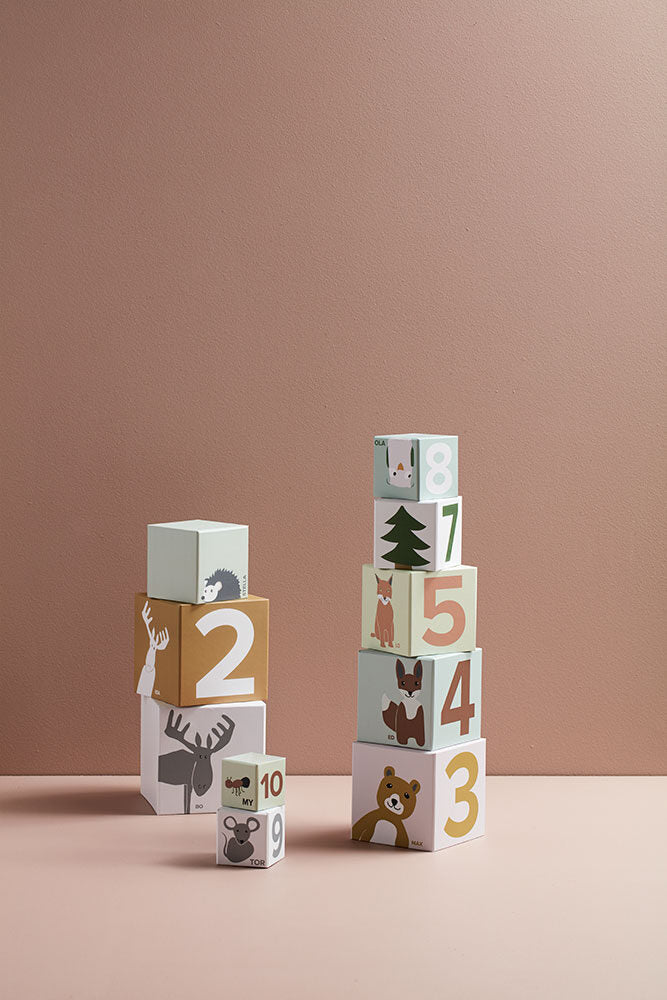 Cubes en carton 1-10