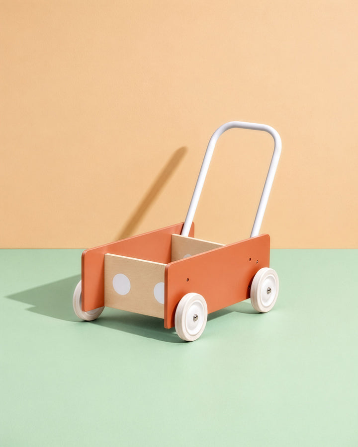 Wooden Baby Walker rust