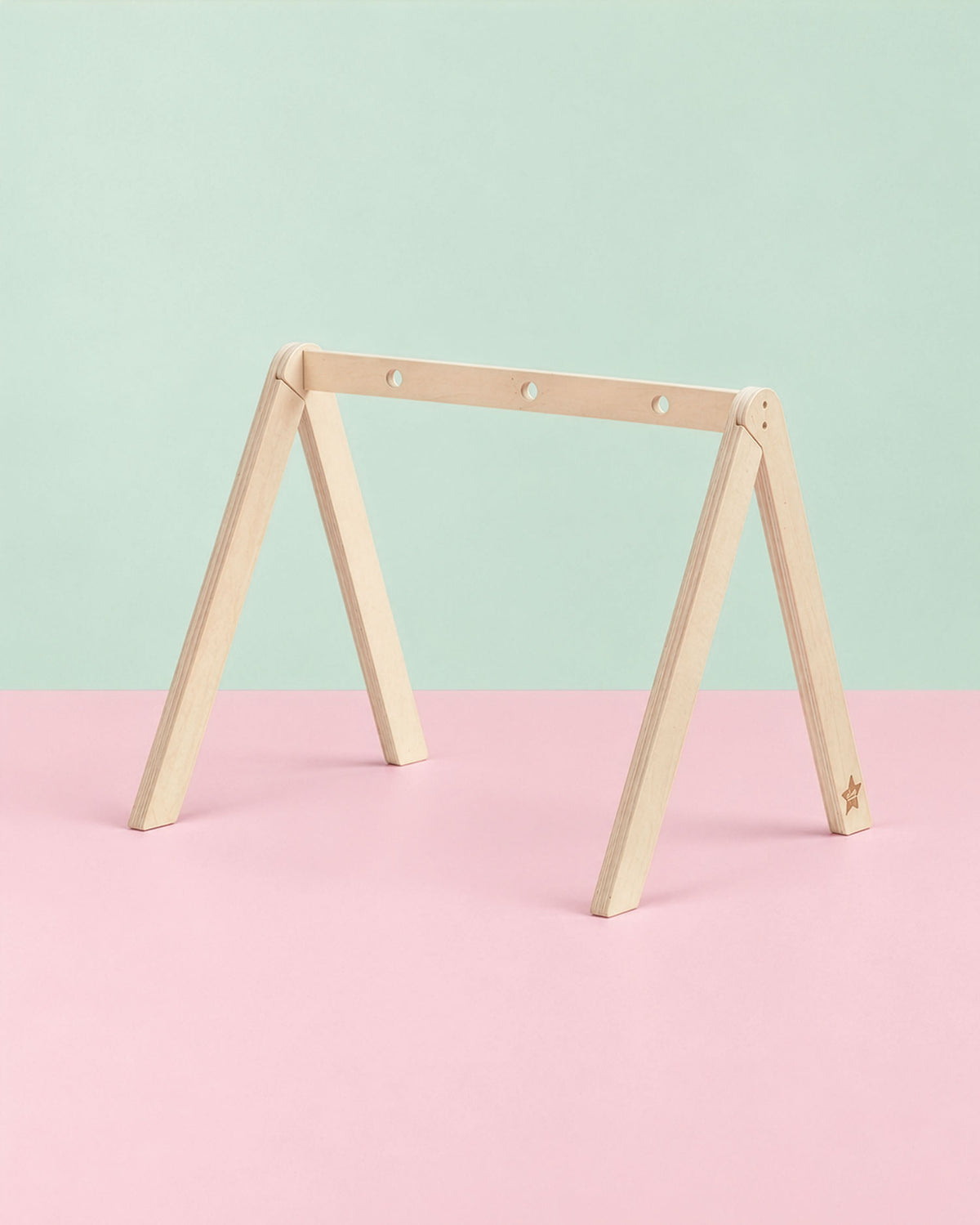 Baby gym wooden frame