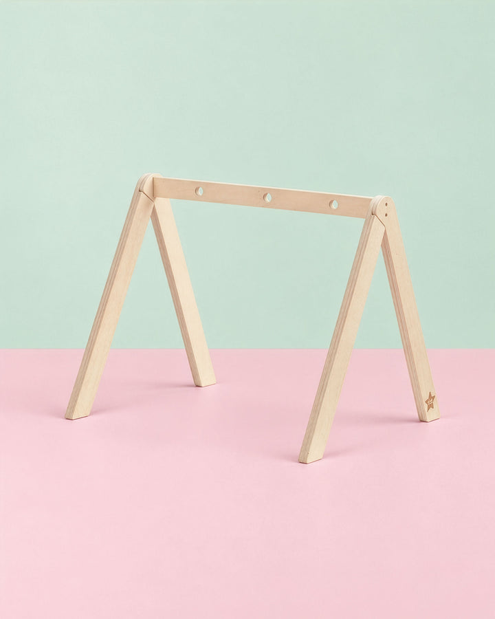 Portique bébé cadre bois