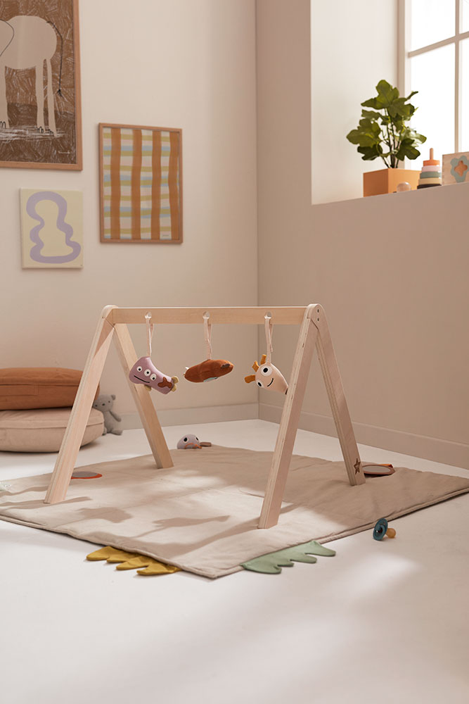 Baby gym wooden frame