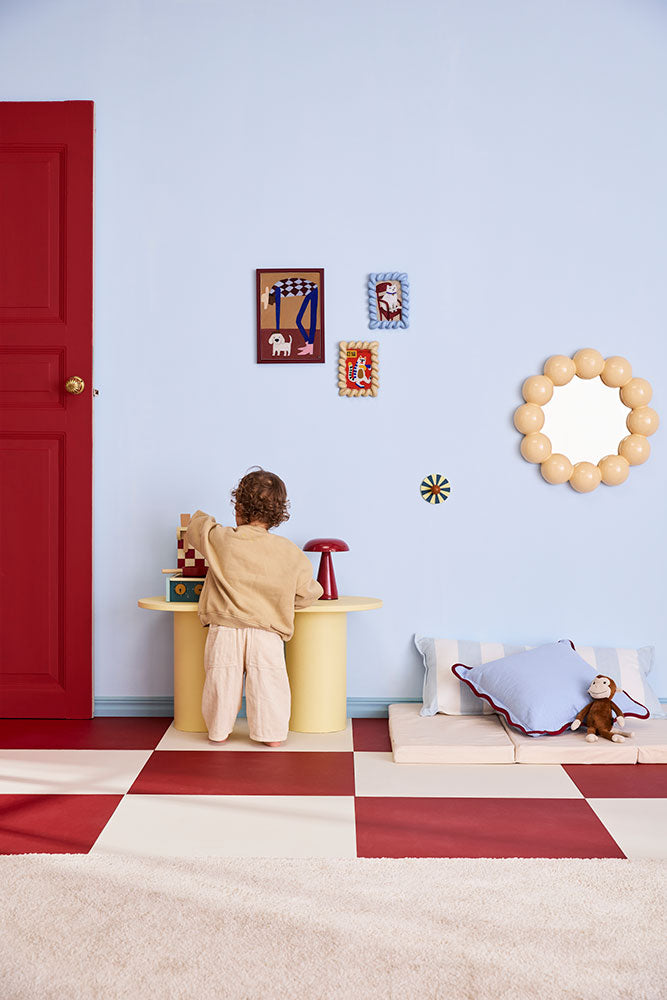 Tapis de jeu pliable blanc cassé