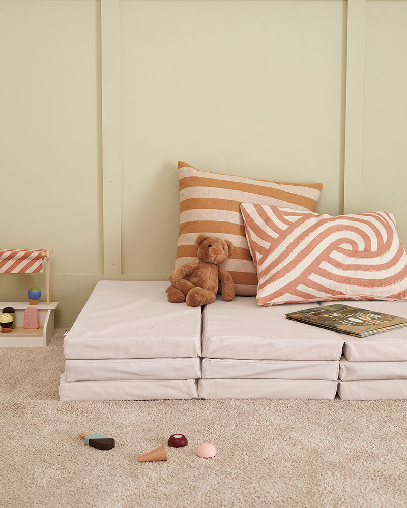 Tapis de jeu pliable blanc cassé