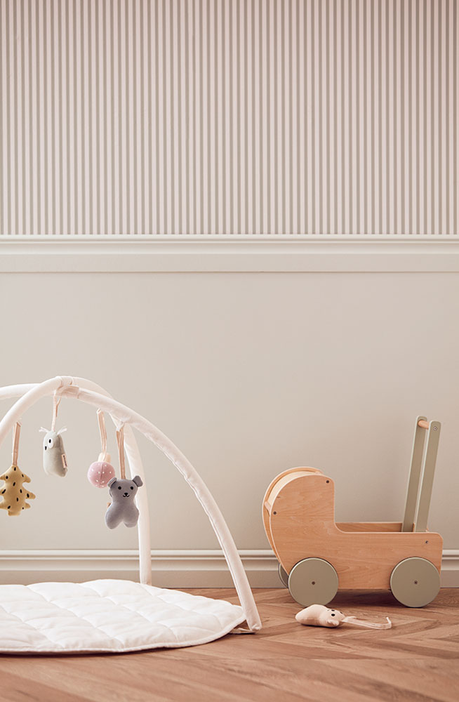 Baby gym textile off white