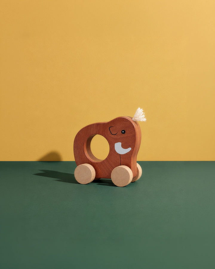Mammut på hjul brun 