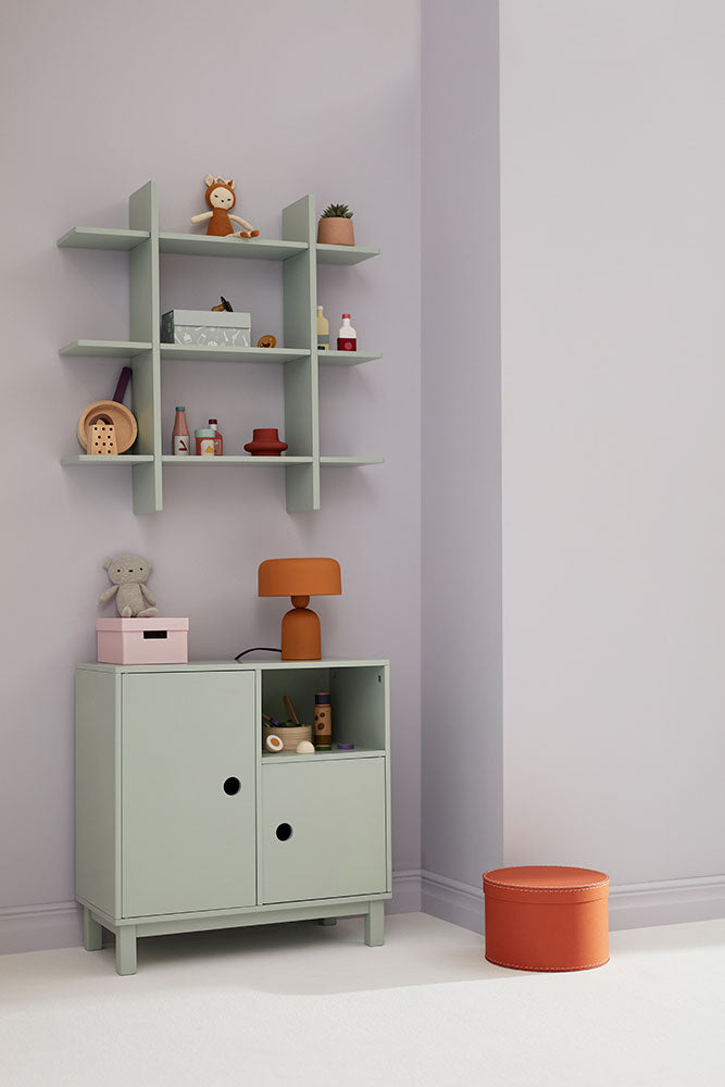 Wall shelf 3 level light green