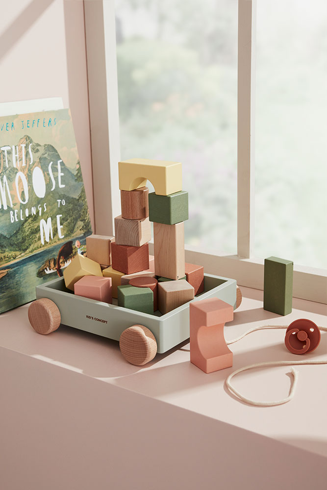 Wagon with blocks