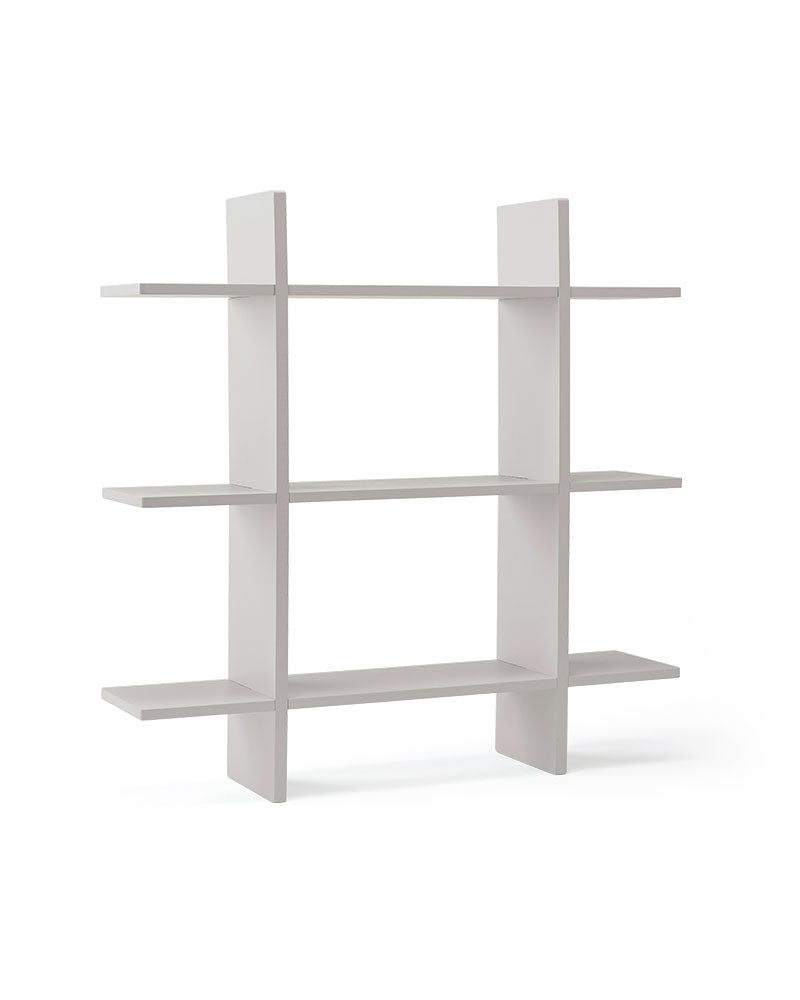 Wall shelf 3 level grey