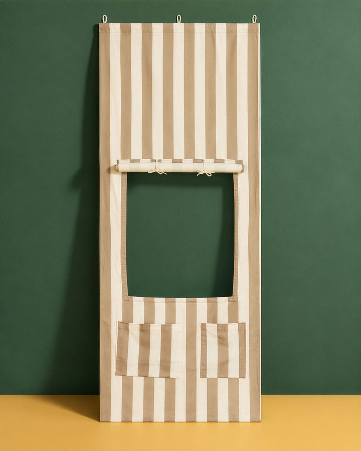 Kiosk dörr rand beige