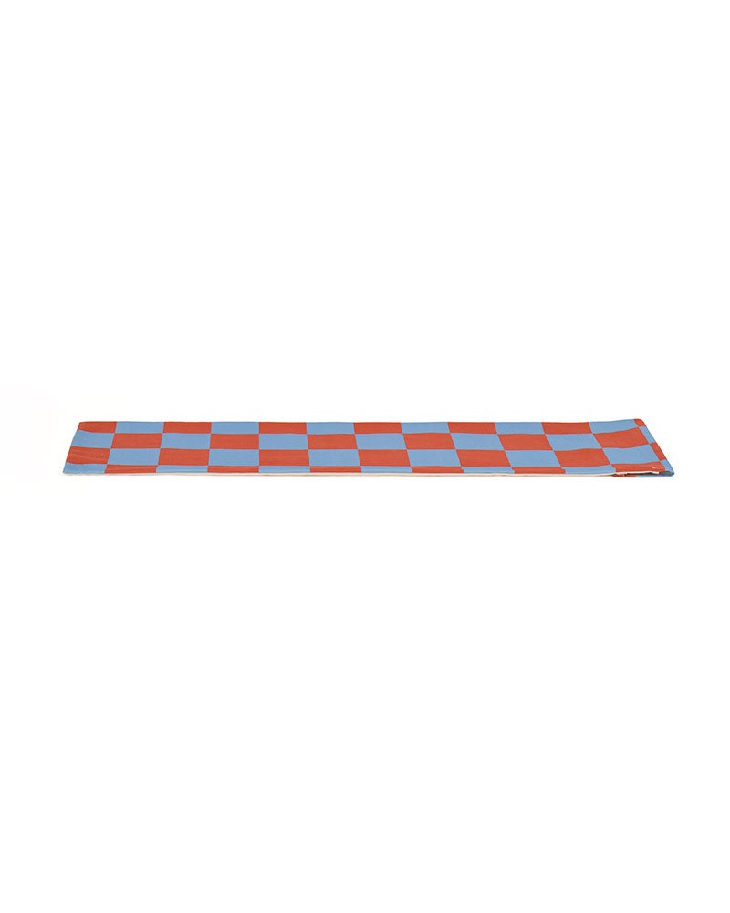 Play house tent dusty blue check