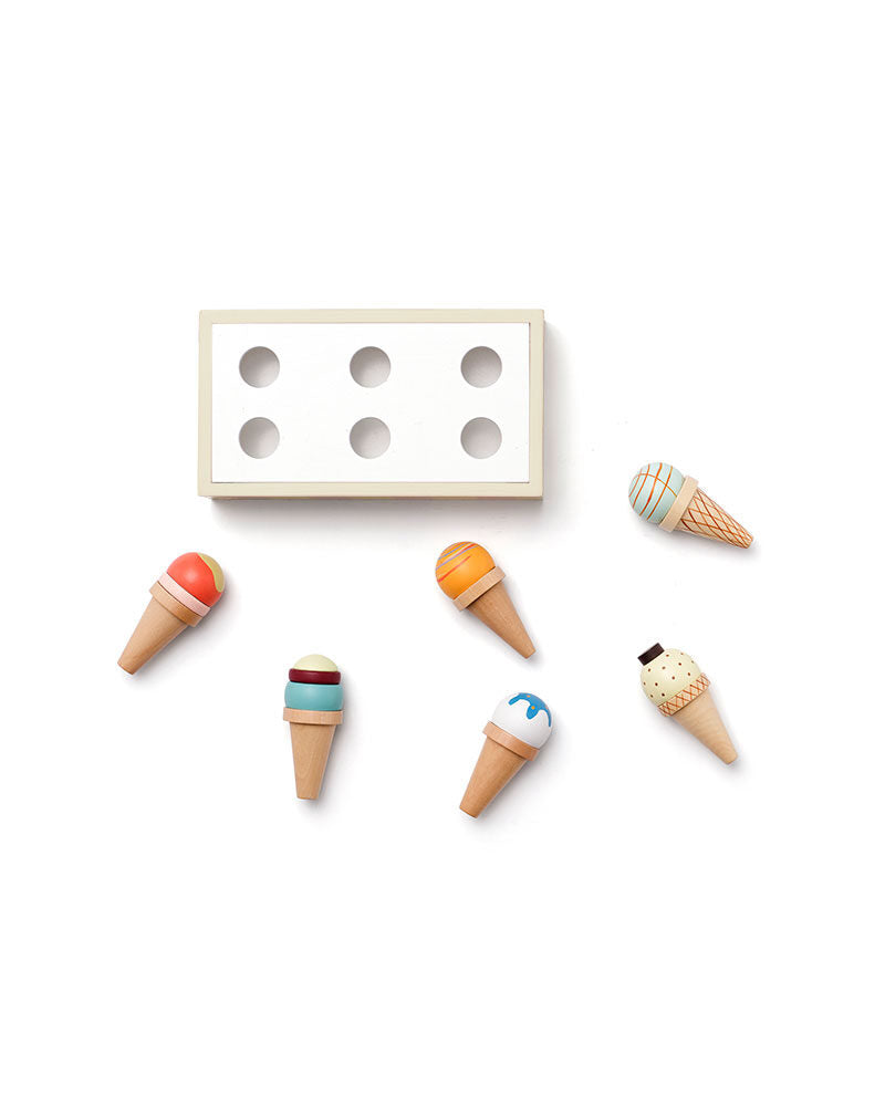 Ice creams in stand