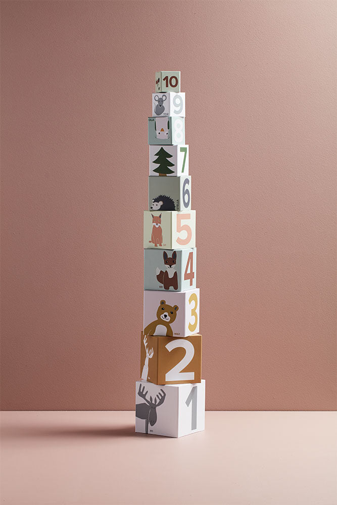 Cubes en carton 1-10