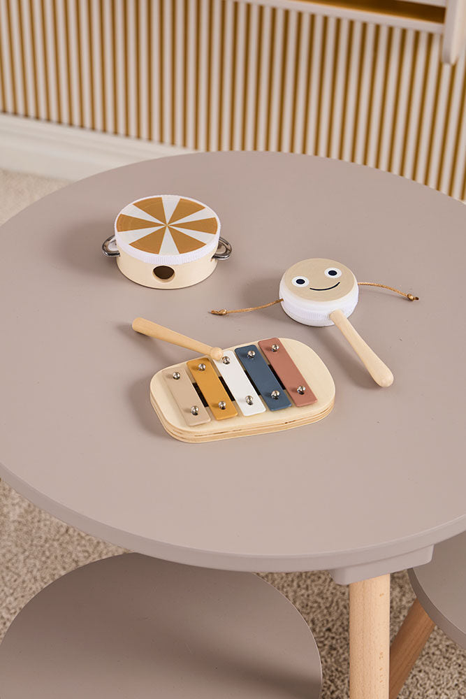 Music set brown