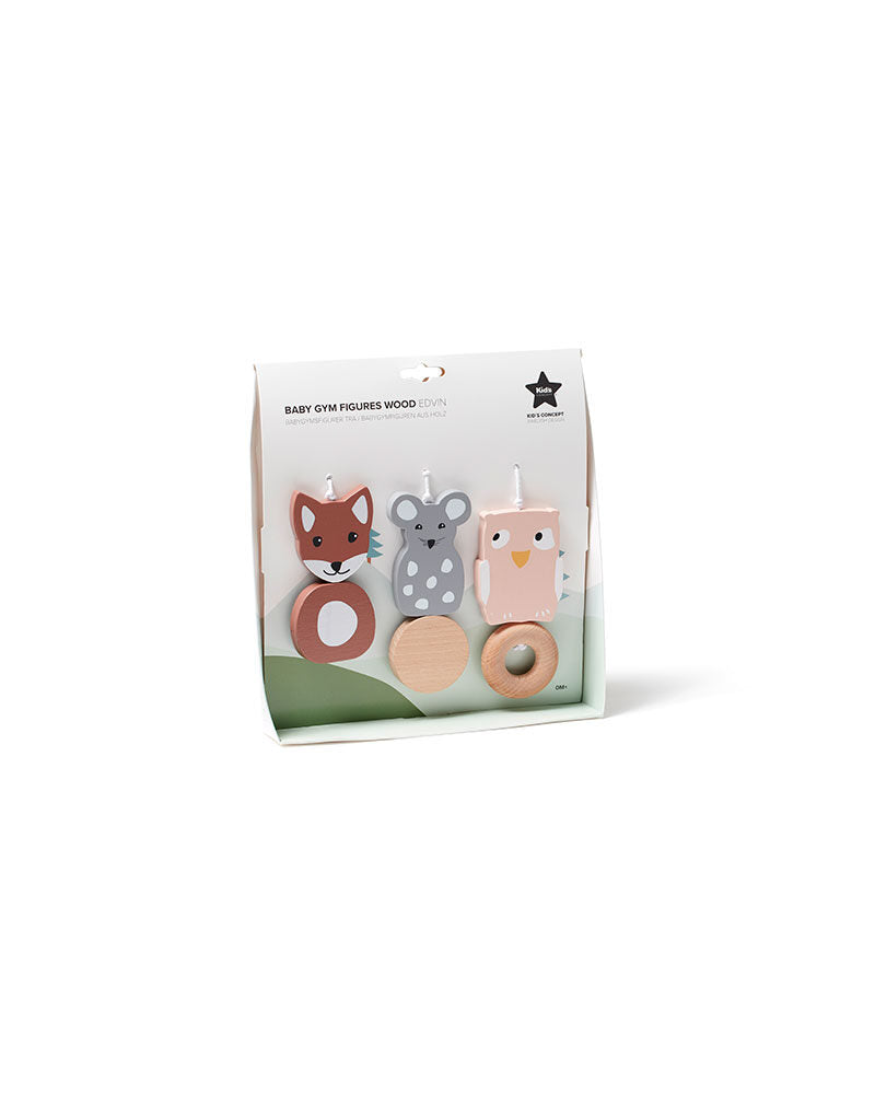 Baby gym figures wood