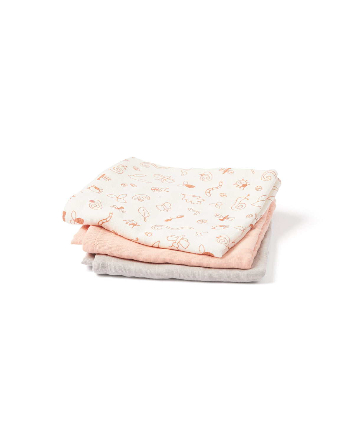 Muslin baby blanket pink mix