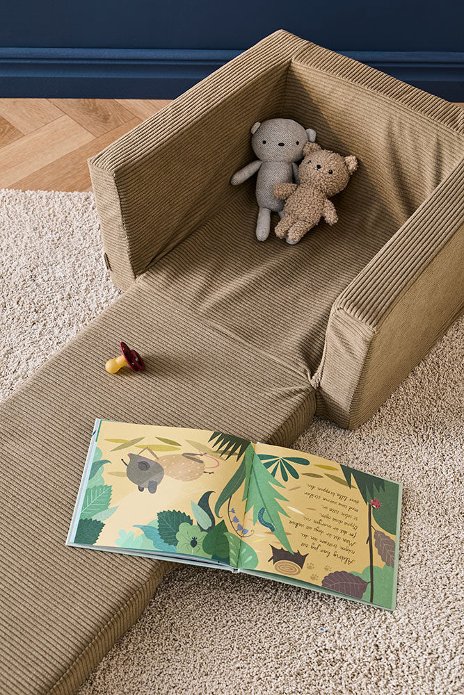 Armchair foldable green