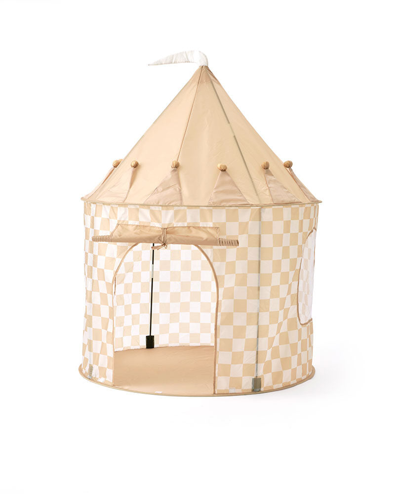 Play tent check yellow