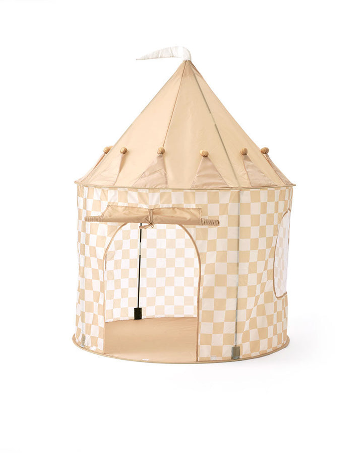 Play tent check yellow