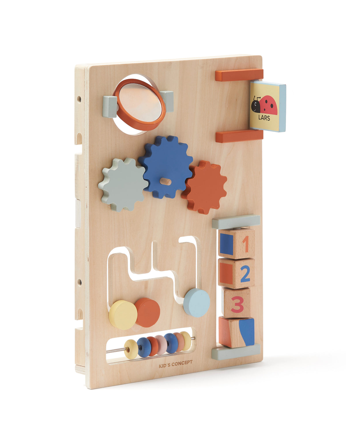 Baby walker with activity board