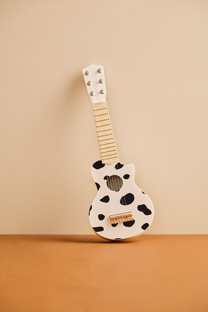Toy guitar black white