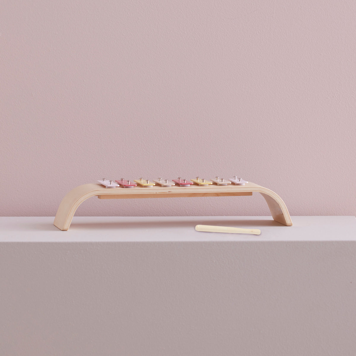 Xylophon Sperrholz rosa multi