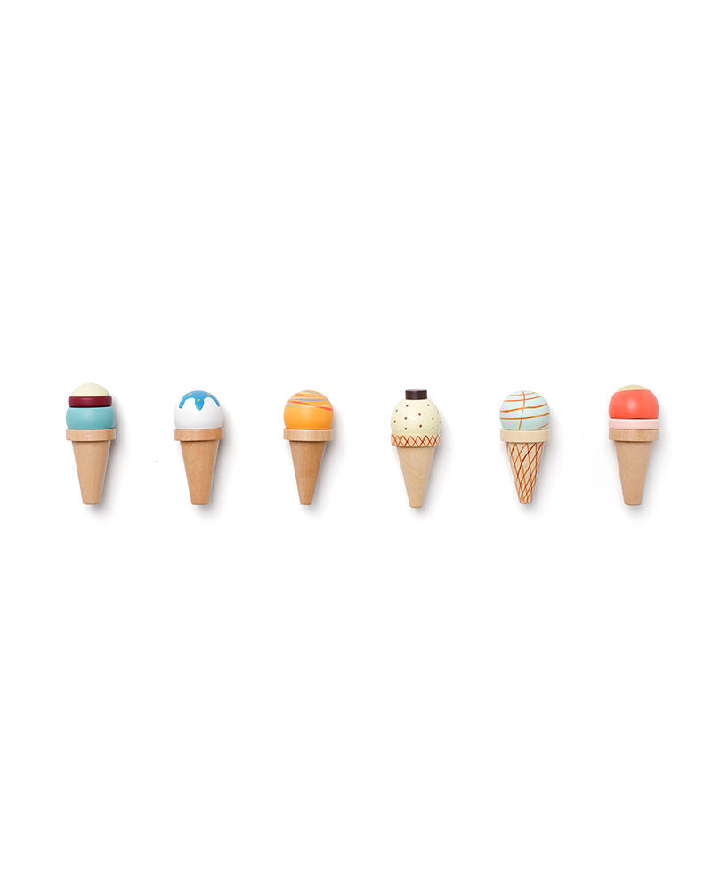 Ice creams in stand
