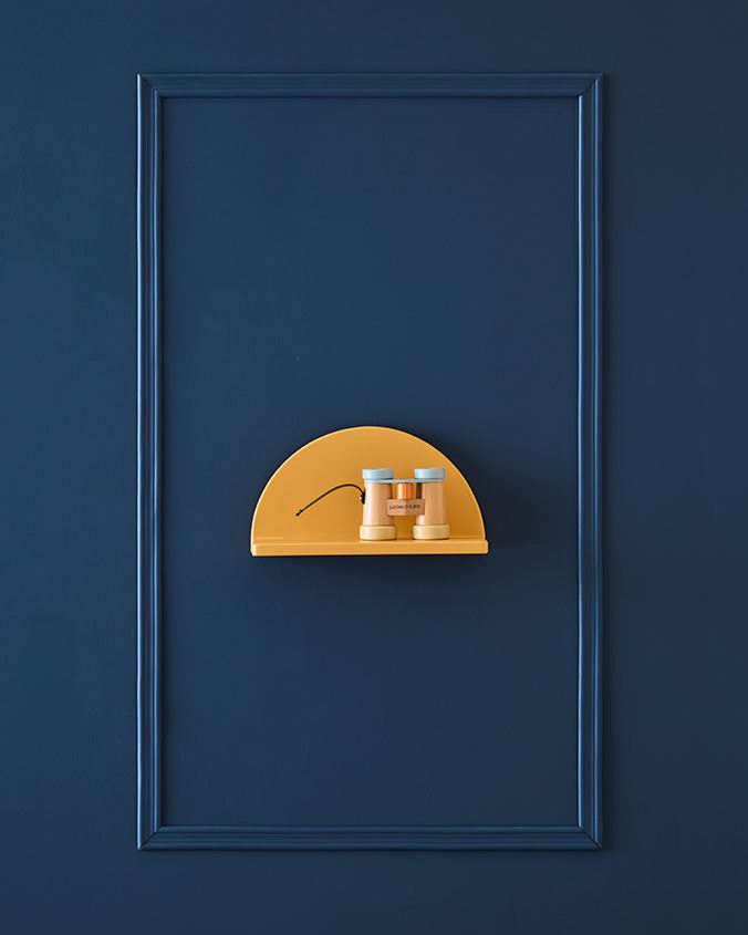 Shelf circle mustard