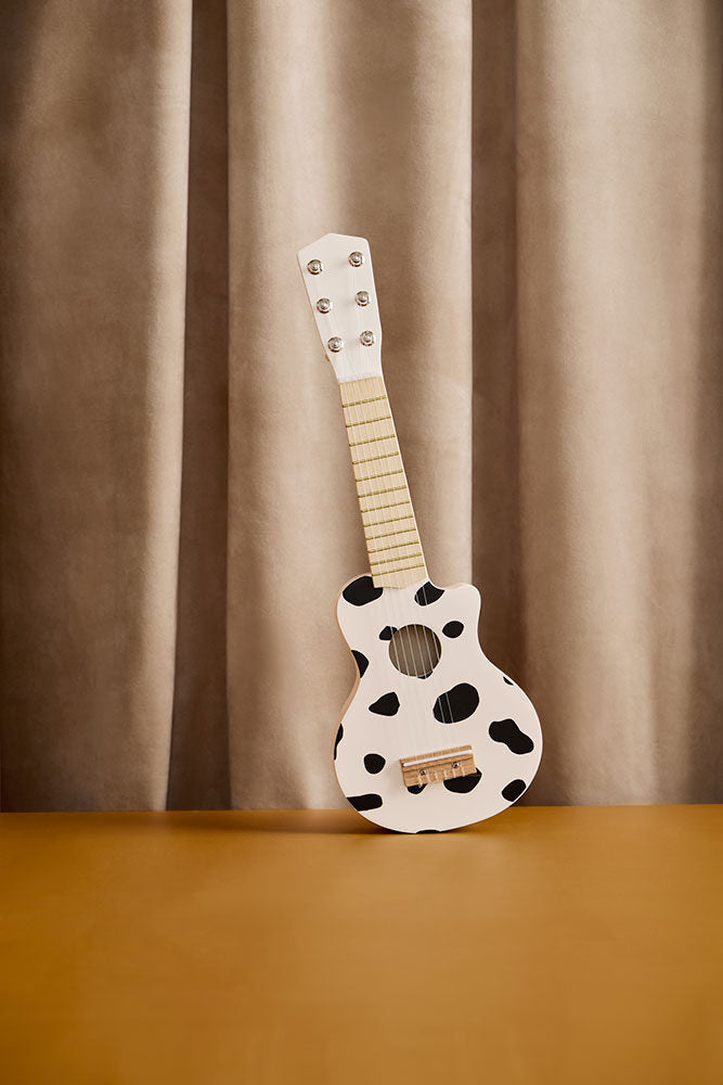 Toy guitar black white