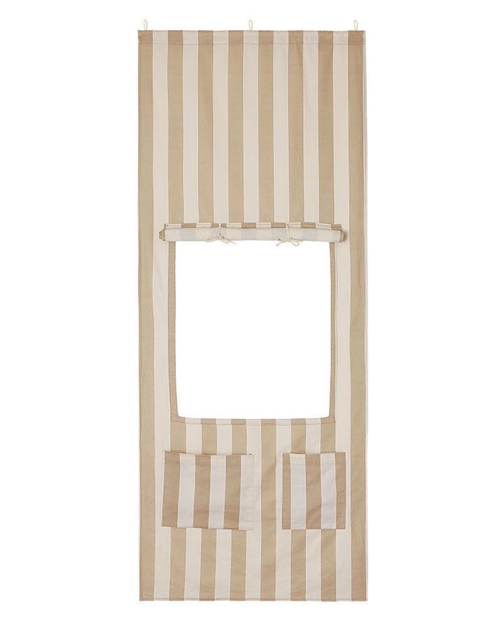 Doorway kiosk stripe beige
