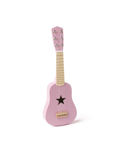 Gitarre in dunkelros