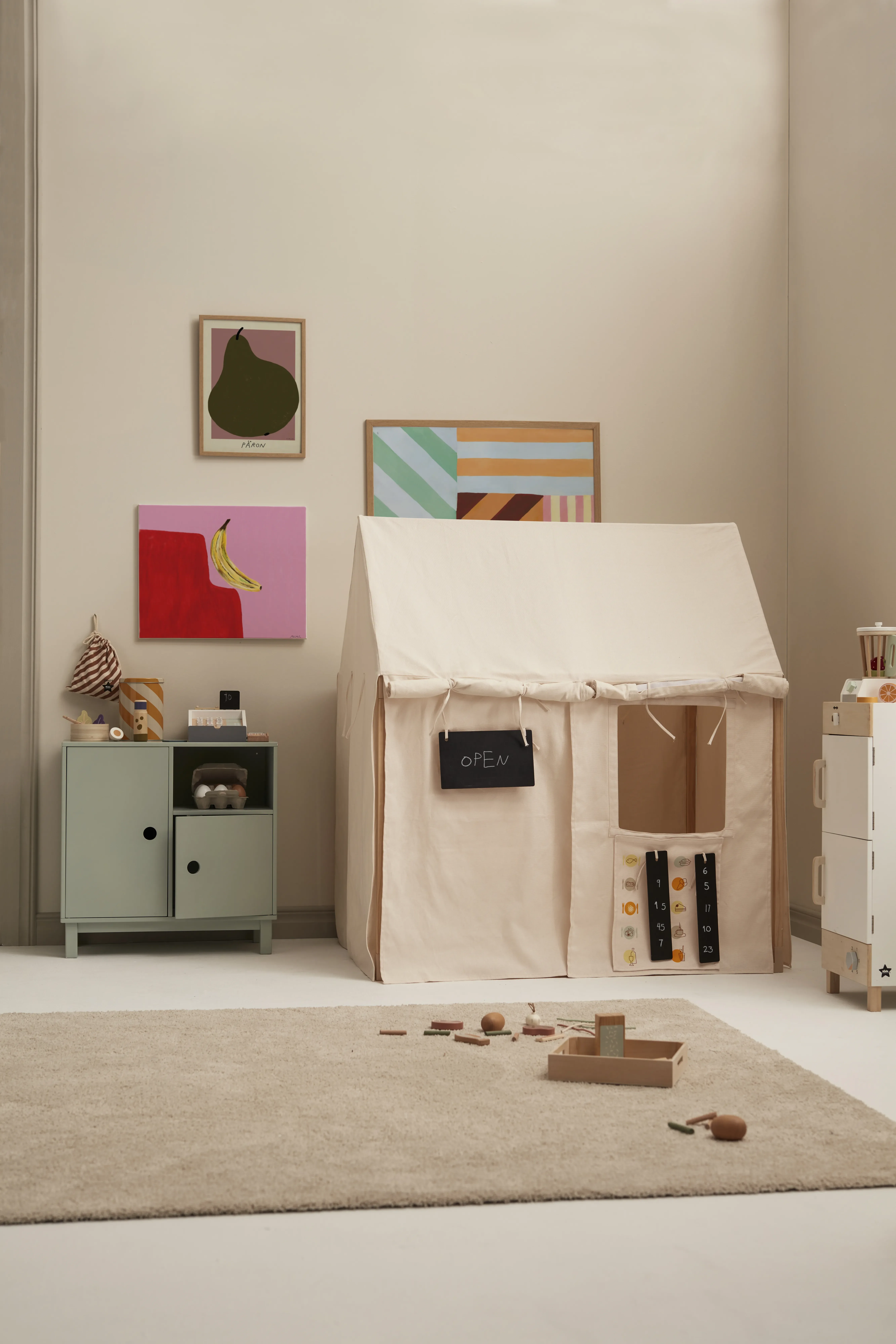 Wie man ein Kinderzimmer farblich gestaltet.