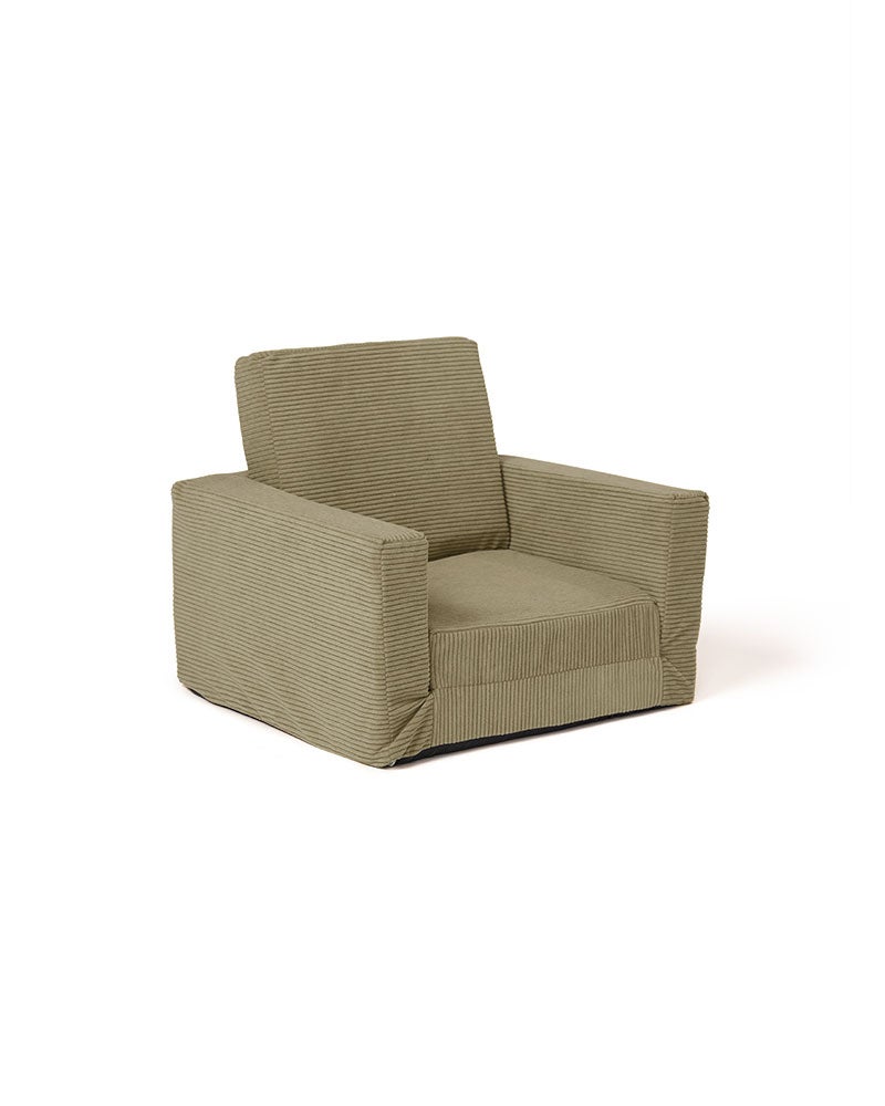 Armchair foldable green
