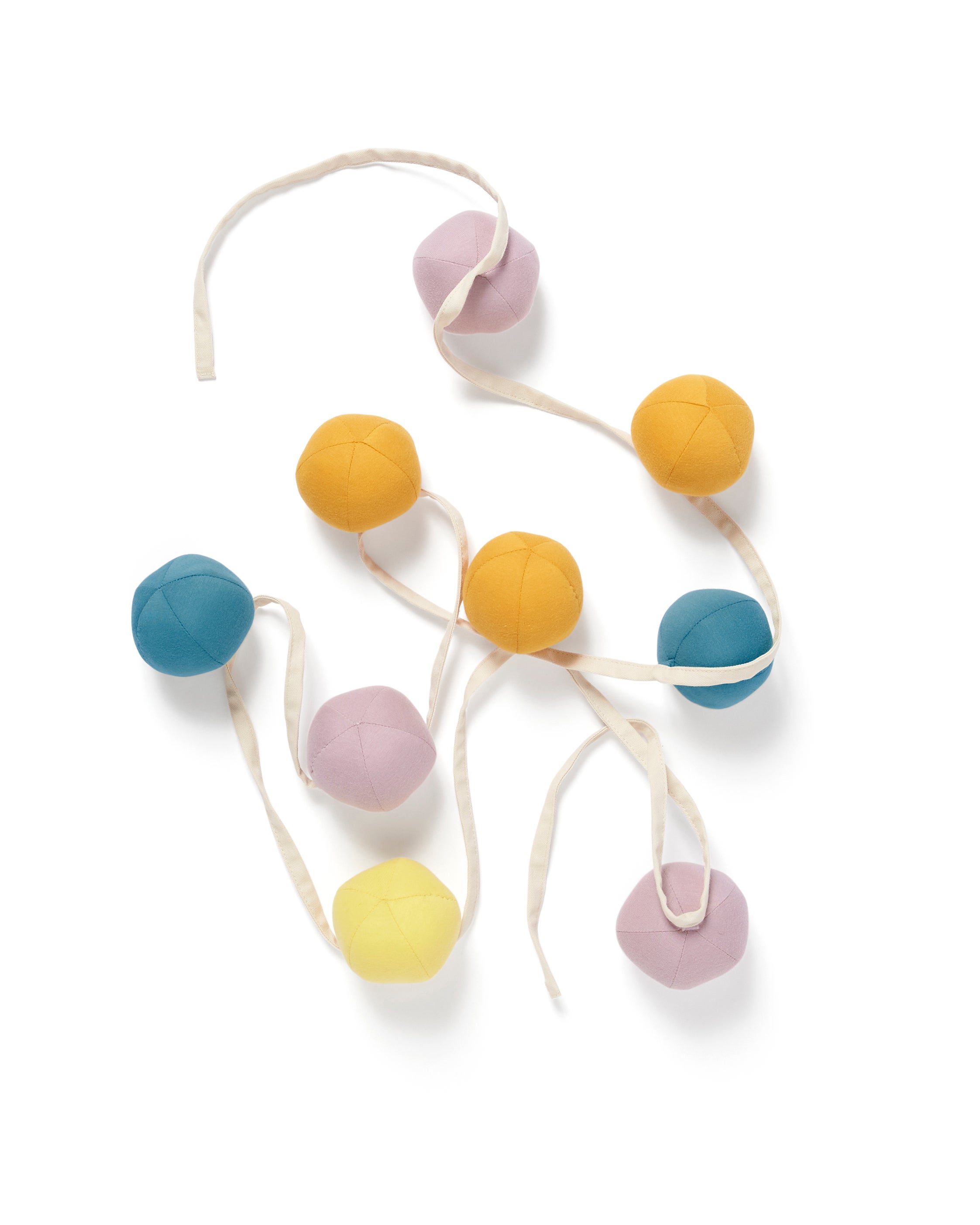 Bunting pompoms lilac multi