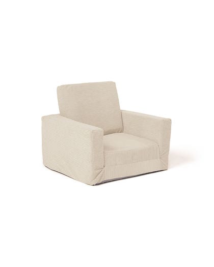 Armchair foldable off-white