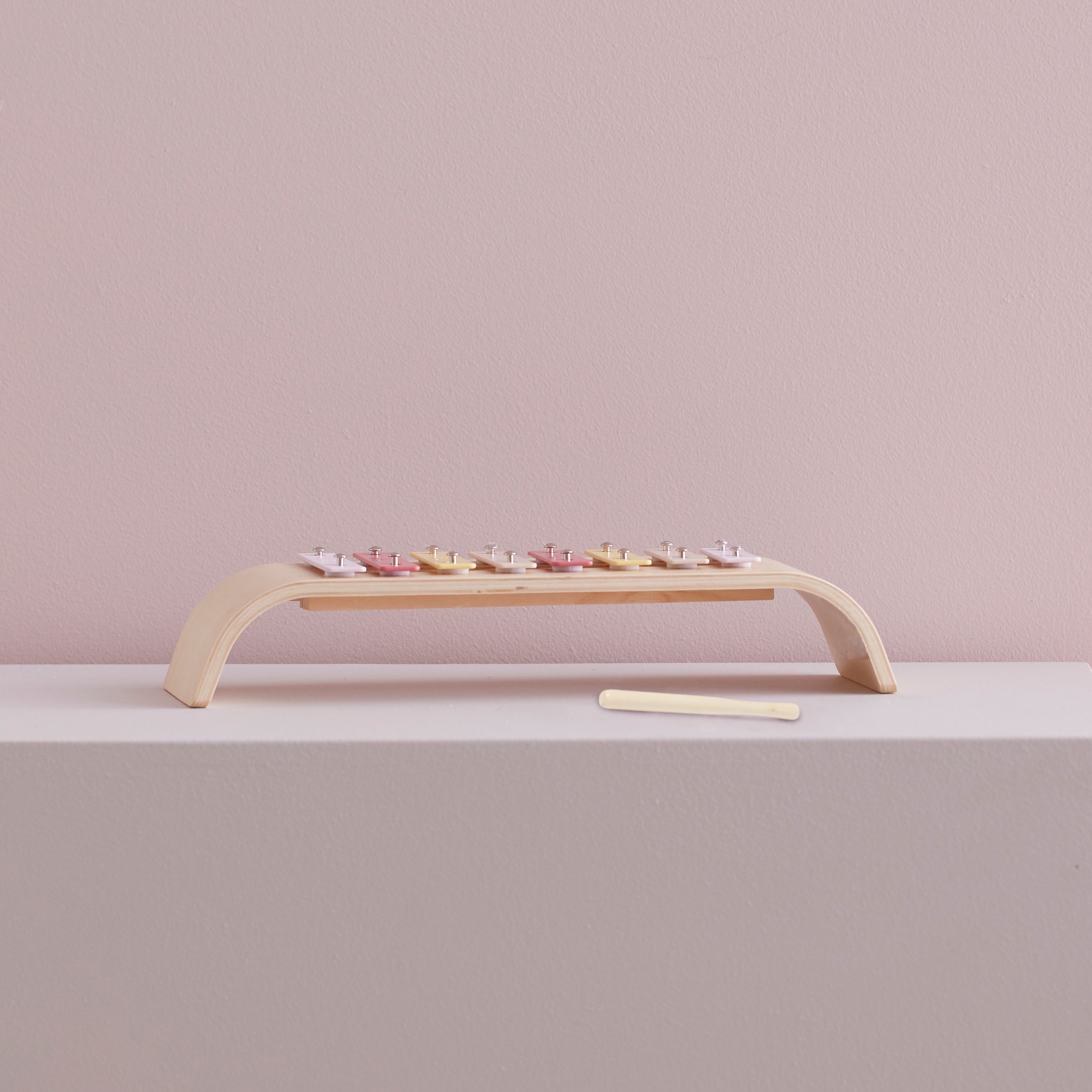 Xylophon Sperrholz rosa multi