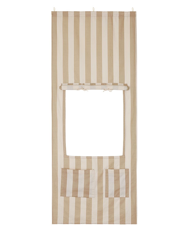 Kiosktür Streifen beige